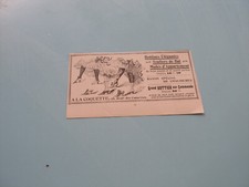 PUBLICITE PRESSE 1900 A LA