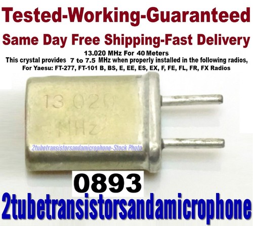 020 mhz crystal for 101 - 13.020,
