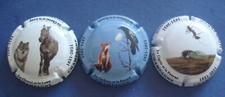 lot de 3 capsules champagne  génériques "Fables de La Fontaine" n°1170f à 1170h