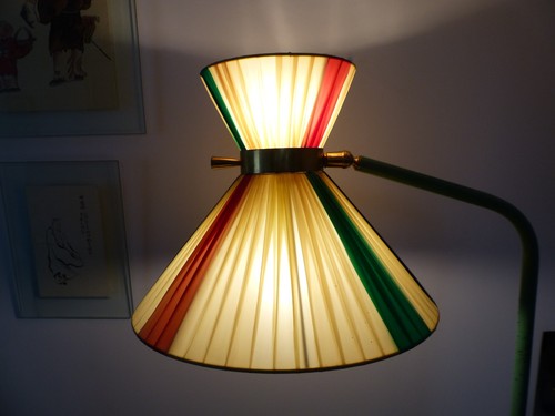 Lampadaire tripode diabolo - lampadaire, de