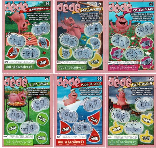 Lot tickets gratter - lot, 6
