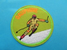 ECUSSON  PATCH   SKI TISSU DESCENTE SLALOM DAUPHINE