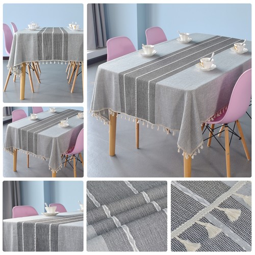 Rectangle coton table tissu - table,