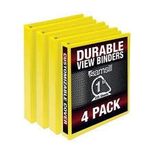 Lot de 4 classeurs durables de 254 cm fabriqués aux États-Unis couverture tra...