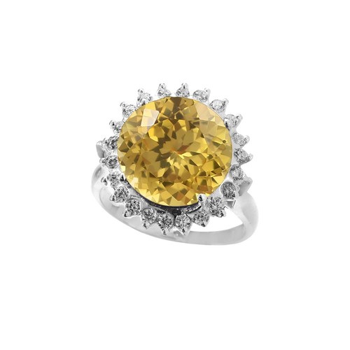 Jaune saphir rond 11x11 - rond,