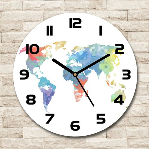 Tulup horloge murale verre - murale,