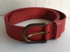 NAF NAF ceinture cuir rouge 80 beg