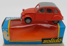 SOLIDO GAM 1 MADE FRANCE 1978 CITROEN 2CV 6 ORANGE 1974/1980 1/43 #56a IN BOX