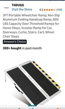 Portable wheelchair ramp