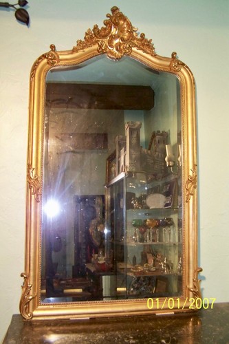 Miroir fin xix ème dore - dore, a