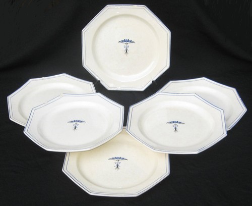 Assiette octogonale - octogonale, en