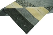 Tapis Gabbeh Beige Gris 100% Laine 170x240 CM D'Orient Tissé à la Main Lr675