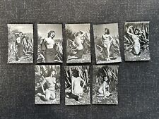 Série De 7  Photo - Strip Tease Pin Up Femme Nature Années 50