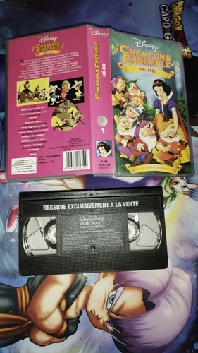 Vhs walt disney chantons - vhs,