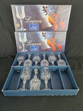 9 Verres Cristal D'Arques Longchamp 11cm Vin Blanc Digestif Liqueurs Porto