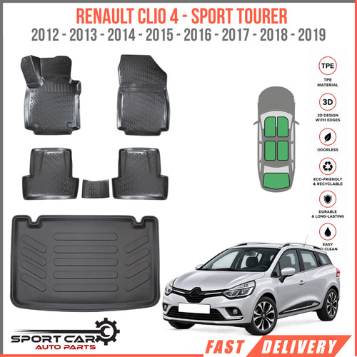 Kit tapis tpe bac coffre - 3d, +