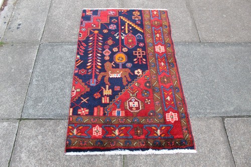 Tapis vintage artisanat - artisanat, laine
