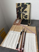 Set Calligraphie Pinceau Coupelle Encre Et Livre Calligraphie Chinoise 