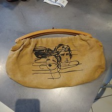 Up Cycling Original Sac En Toile De Jute Vintage 