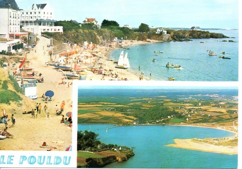 Cpa cpm pouldu la plage - cpa,
