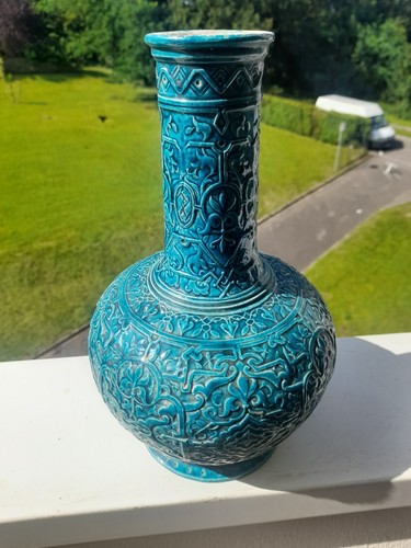 Vase céramique bleu - vase, oriental