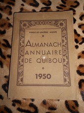 Almanach annuaire de Quibou 1950