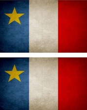 2x Autocollant sticker drapeau