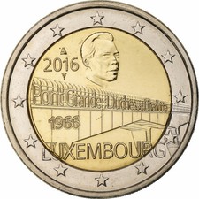 [#1304887] Luxembourg, 2 Euro, Grand Duchess Charlotte Bridge, 2016, Utrecht, Bi