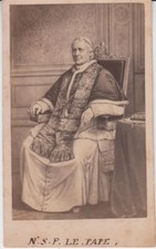 PHOTO CDV PAPE PIE IX