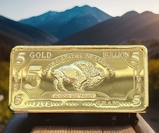 1 Bar 5g 100 Mills 24k Gold