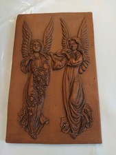 Ernenwein Marmoutier plaque terre cuite déco, moule chocolat anges en relief