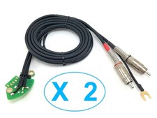 2 câbles phono RCA pour