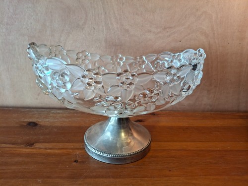 Compotier verre pied - verre,