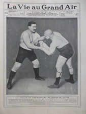 1907 LUTTE COMBAT SPORT MATCH CHAMPIONNAT RAICEVITCH 2 JOURNAUX ANCIENS