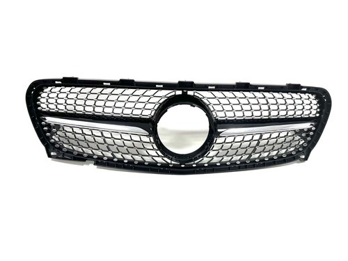 Calandre diamant chrome noir - calandre,