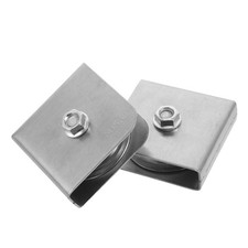  2 Pcs Poulie De Mât Drapeau En Acier Inoxydable Mouflage Accessoires Pour Mâts