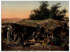 Tente de bédouins nomades et