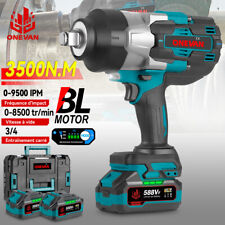 Clé à choc sans fil 3500N.m 3/4'' Clé à percussion Tournevis à chocs électrique