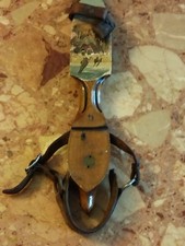 Ancien Patin À Glace Décor Huile Sur Bois Art Populaire