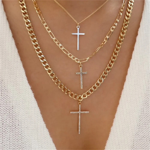 Collier croix - collier,