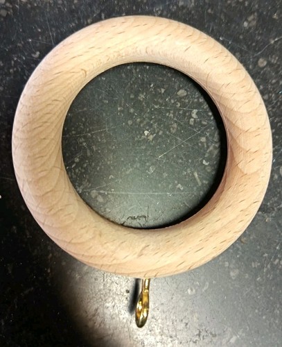 Anneau bois pour tringle à - en,