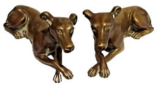 Paire de lévriers en bronze