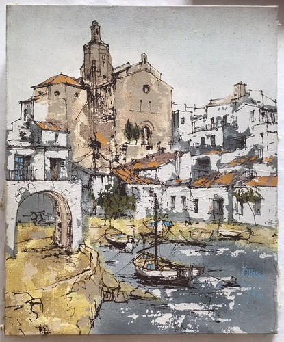 Tableau ancien huile bernard - ancien,