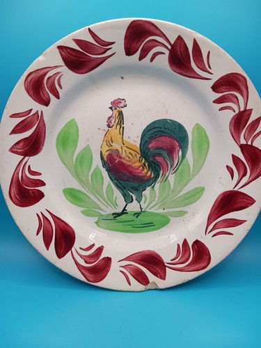 Vintage assiette plate - , coq