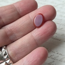 Cornaline Agate Doublée Ancienne pour Bijou 12 mm Intaille Héraldique