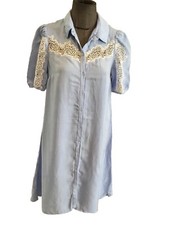 Très Belle Robe Fluide Bleu