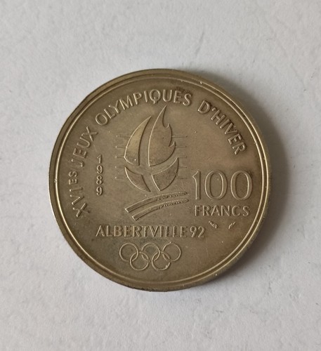 Monnaie 100 francs albertville - 100,