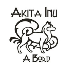 * 1 Sticker -  Akita Inu à