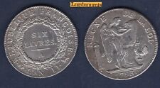 Ecu de 6 Livres Françoise 1793 A Paris TB TTB Convention 1792 - 1795