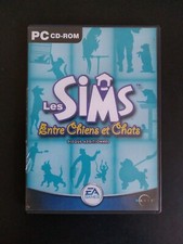 PC cd-rom les sims entre chiens et chats disque additionnel complet avec clé